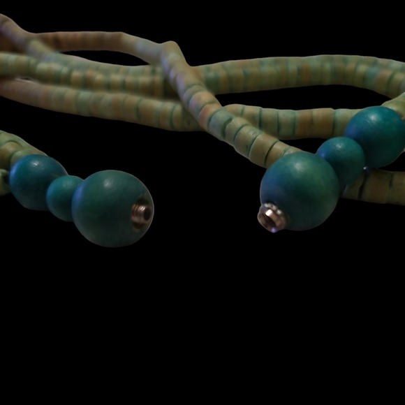 Handmade Boho Vibes Multi Strand Beaded Necklace 24" Lot 10 - Picture 4 of 4